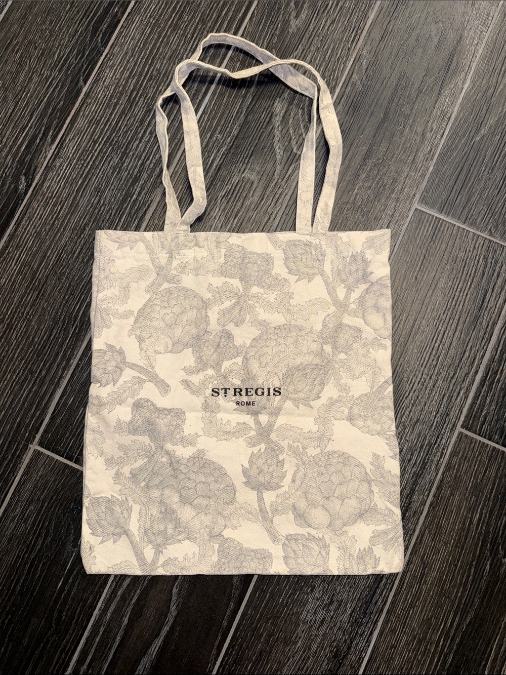 St. Regis Rome White Floral Tote Bag
